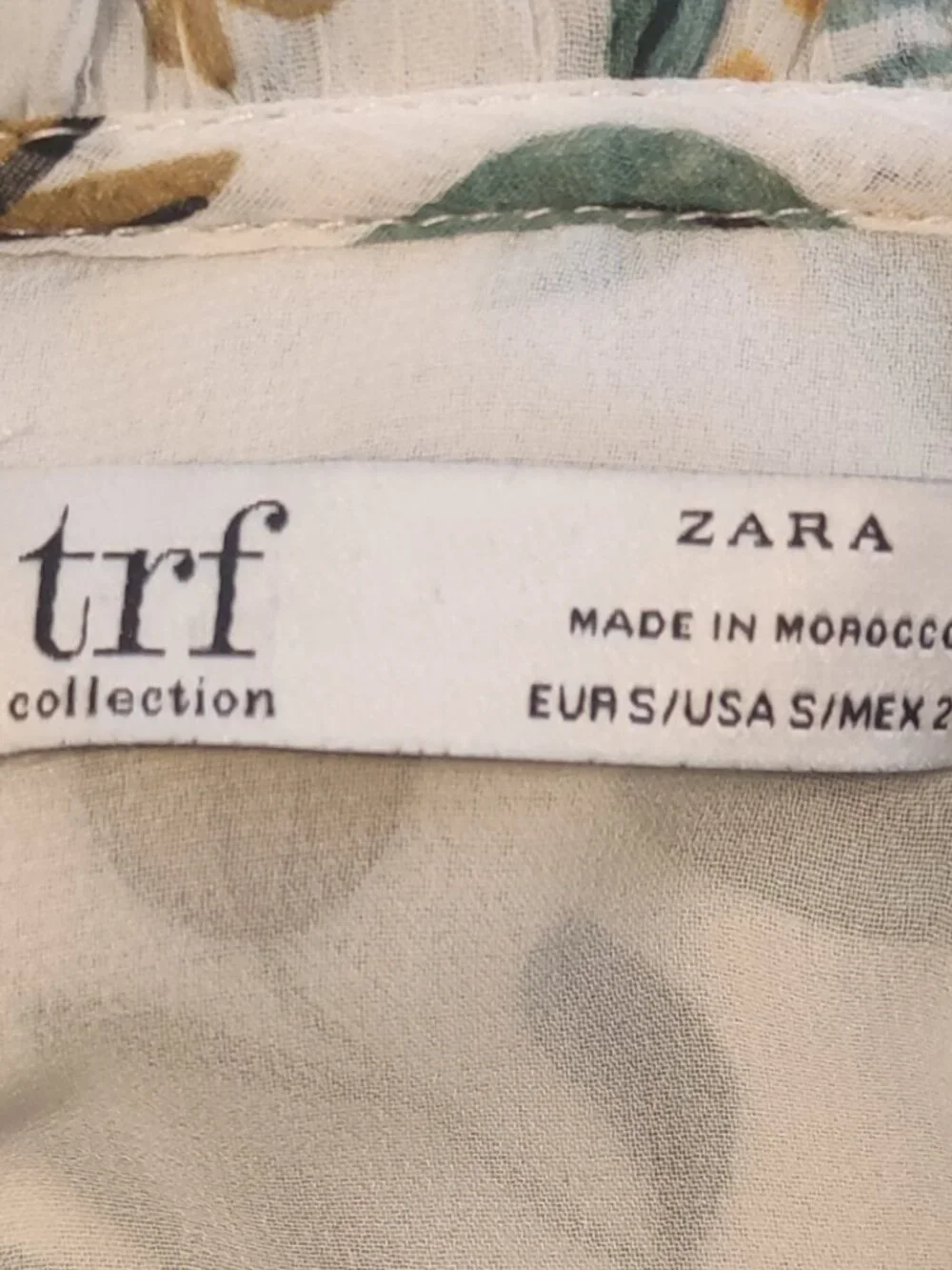 Zara Floral Wrap Crop Top